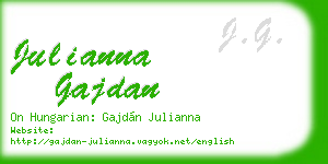 julianna gajdan business card